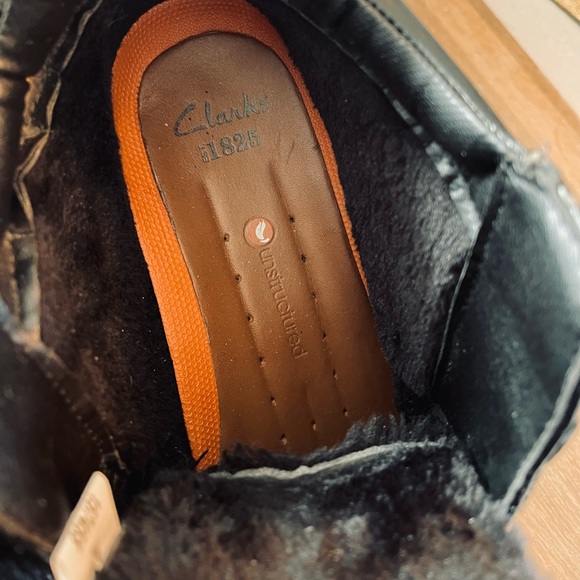 Clarks Men Boots with velcro closure 🖤 size 12 - Picture 8 of 9